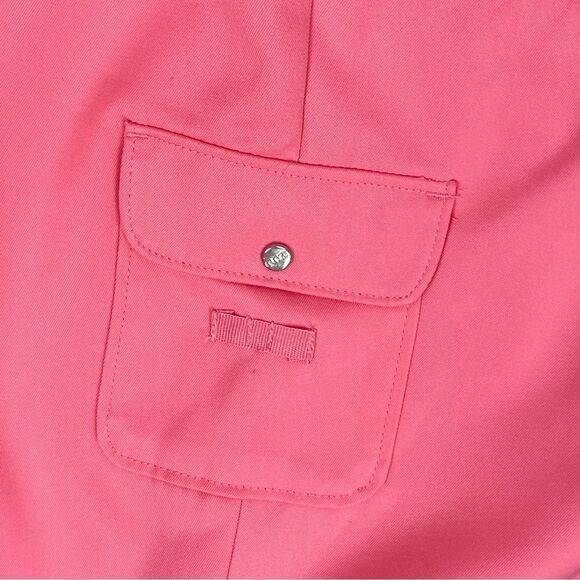 Izod Golf Nylon Bermuda Shorts Coral Pink 6 - Picture 5 of 10